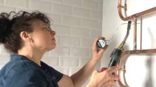 Sovay Berriman is a self-employed plumber in Cornwall