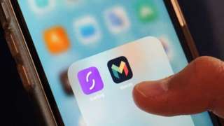 Starling and Monzo apps on smartphone