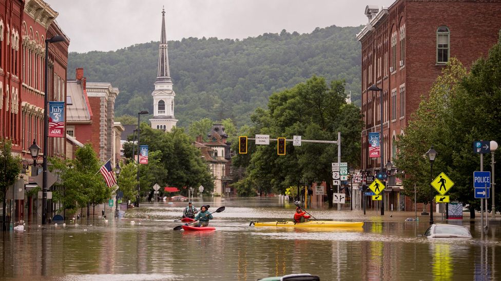 Montpelier was among several cities in Vermont hit by flooding in July 2023. Research shows better urban planning can help reduce impacts from flooding (Credit: Getty Images)