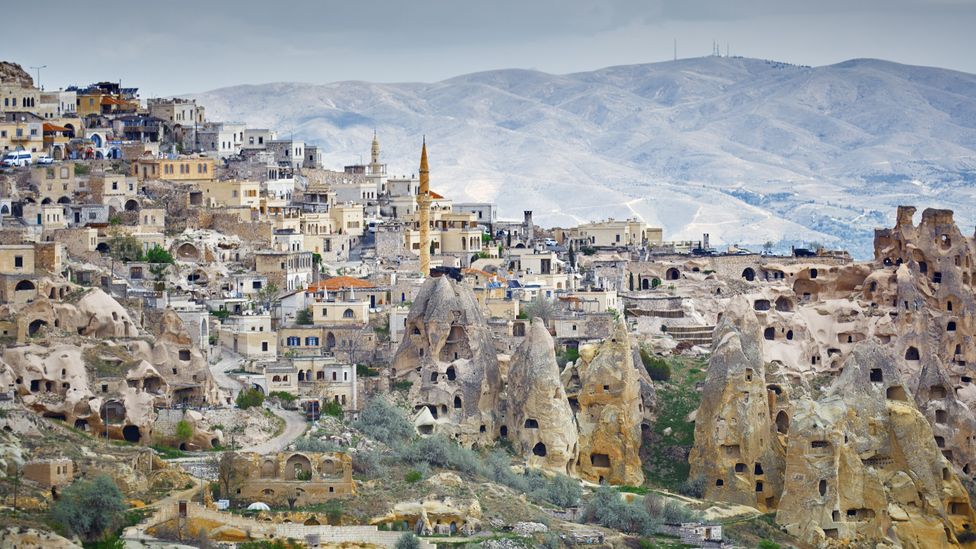 In Cappadocia, there are many houses cut into the volcanic rock, though these are no longer occupied (Credit: Getty Images)