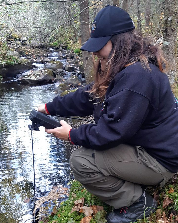 Serving as the "eyes and ears" on traditional territories, guardians are trained experts responsible for supporting stewardship of lands and waters (Credit: Dolcy Meness)